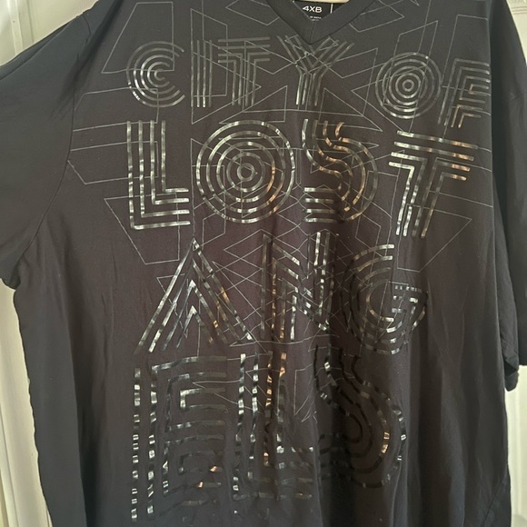 vintage sean john t shirt Men’s 4XB Vneck Graphic 90’s - Picture 4 of 5